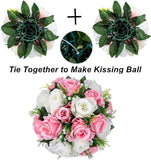 Pack of 2 Fake Flowers, Silk Rose Flowers, Suit for Wedding/Party Centerpiece Road Lead Flower Rack Decorations, 2 Pieces