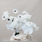 Artificial Flowers Bridal Bouquet - All White