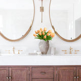 20Pcs Gold Artificial Tulip Silk Fake Flowers 13.5" for New Year Spring Mother'S Day Easter in Bulk Home Kitchen Wedding Decorations