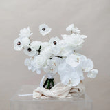 Artificial Flowers Bridal Bouquet - All White