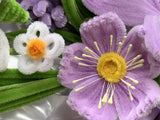 Handcrafted Pipe Cleaner Flower Bouquet - Purple Theme - Lily, Tulip, Rose, Lavender, Daisy. Mother Love Forever Gift