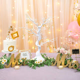 White Artificial Tree for Tree Centerpiece for Weddings Christmas Birthday Party Home Indoor Outdoor Decoration 23 Inches