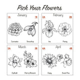 Custom Birth Flower Bouquet – Personalized Family Birth Month Tattoo Design 🌸💖