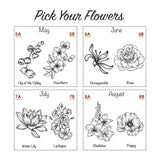 Custom Birth Flower Bouquet – Personalized Family Birth Month Tattoo Design 🌸✨