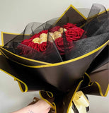Glitter Rose Chocolate Bouquet – Ferrero Rocher &amp; Lindt Chocolates 🌹🍫