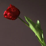 1pcs New Silk Luxury Parrot Tulip 60cm Artificial Flower Real Touch Fake Flower Bouquet For Wedding Decoration Home Garen Decor