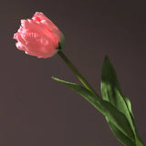 1pcs New Silk Luxury Parrot Tulip 60cm Artificial Flower Real Touch Fake Flower Bouquet For Wedding Decoration Home Garen Decor