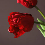 1pcs New Silk Luxury Parrot Tulip 60cm Artificial Flower Real Touch Fake Flower Bouquet For Wedding Decoration Home Garen Decor