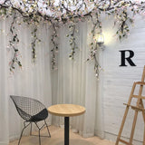 160cm magnolia artificial flowers magnolia vine silk fake Flower wall Rattan garland wreath for backdrop wedding home decoration