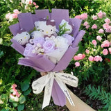 Hello Kitty &amp; Kuromi Bouquet – Cute &amp; Colorful Artificial Flowers Bouquet 🎀🌸