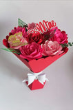Paper Flower Bouquet – Mother’s Day Gift & 3D Rose Bouquet Box Template 🌹💐
