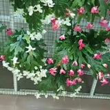 Large Artificial Plants Fake Flower Red Crab Claw Wedding Decoration Hotel Garden Home Decor Accessories