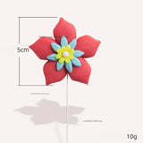 Colorful flower-shaped party decoration on a stick, 5cm in size and 10g weight, perfect for festive themes – available at xsrose.com.