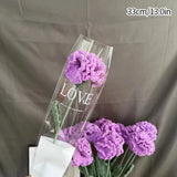 5/10pcs Tulip Carnation Flower Bouquet Hand Woven Flower Artificial Flowers Knitting Flower Rose Mother's Day Birthday Gift