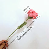 5/10pcs Tulip Carnation Flower Bouquet Hand Woven Flower Artificial Flowers Knitting Flower Rose Mother's Day Birthday Gift