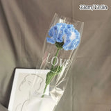 5/10pcs Tulip Carnation Flower Bouquet Hand Woven Flower Artificial Flowers Knitting Flower Rose Mother's Day Birthday Gift