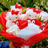 Sanrio Hello Kitty Flower Bouquet – Cute Sanrio Kitties Flower Arrangement 🎀🌸