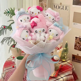 Sanrio Bouquet – Hello Kitty & Flower Melody Plush Bouquet 🎀🌸