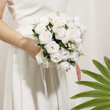 Premium white Bridal Bouquet | Artificial Wedding Flowers
