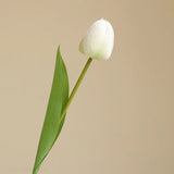 Artificial Tulips Flowers Real Touch Pink High Quality Luxury Silk Fabric Fake Flower Home Room Wedding Decoration Bride Bouquet