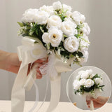 Premium white Bridal Bouquet | Artificial Wedding Flowers