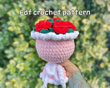 Valentine's Day Rose Bouquet Plushie Crochet Pattern 🌹💖🧶