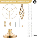 2 Pcs Crystal Flower Stand Wedding Centerpieces for Tables, 21.7In/55Cm Tall Elegant Metal Flower Arrangement Stand, Tabletop Metal Flower Vase for Wedding Party Dinner Event Hotel Home Decor