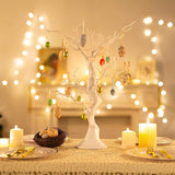White Artificial Tree for Tree Centerpiece for Weddings Christmas Birthday Party Home Indoor Outdoor Decoration 23 Inches