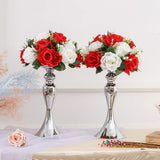Pack of 2 Fake Flowers, Silk Rose Flowers, Suit for Wedding/Party Centerpiece Road Lead Flower Rack Decorations, 2 Pieces