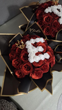 Personalized Eternal Roses Bouquet – 12 or 20 Roses with Custom Letters 🌹✨