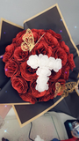 Personalized Eternal Roses Bouquet – 12 or 20 Roses with Custom Letters 🌹✨