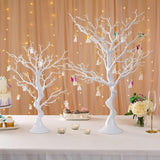 White Artificial Tree for Tree Centerpiece for Weddings Christmas Birthday Party Home Indoor Outdoor Decoration 23 Inches